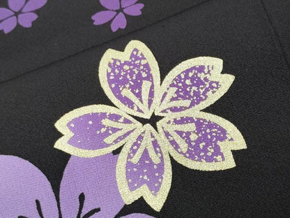 平和屋着物●豪華振袖　駒刺繍　舞桜文　暈し染め　金彩　やまと誂製　正絹　逸品　CABD8983gh