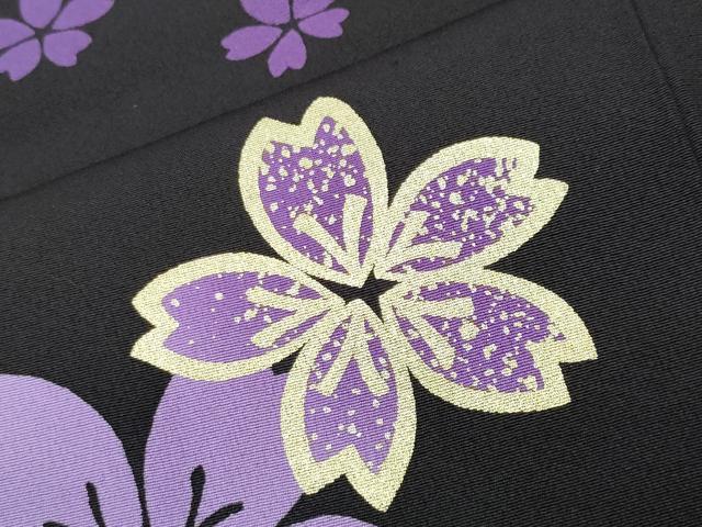 平和屋着物●豪華振袖　駒刺繍　舞桜文　暈し染め　金彩　やまと誂製　正絹　逸品　CABD8983gh