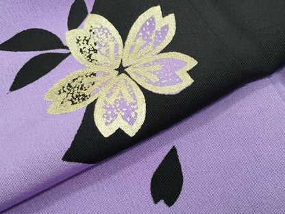 平和屋着物●豪華振袖　駒刺繍　舞桜文　暈し染め　金彩　やまと誂製　正絹　逸品　CABD8983gh