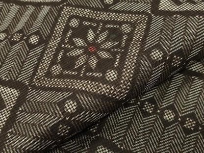 平和屋着物●本場大島紬　龍郷絣　正絹　逸品　未使用　CABD9003gh