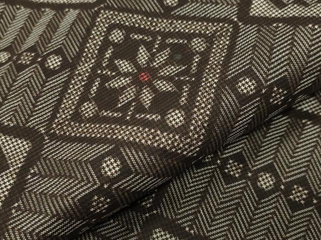 平和屋着物●本場大島紬　龍郷絣　正絹　逸品　未使用　CABD9003gh
