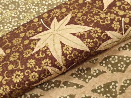 平和屋着物●訪問着　横段草花文　金彩　正絹　逸品　CABD9010gh