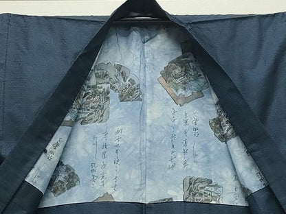 平和屋着物●男性　本場大島紬　アンサンブル　100亀甲　総詰め　正絹　逸品　CABD9021gh