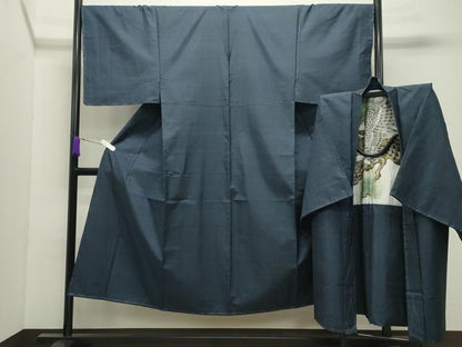平和屋着物●男性　本場大島紬　アンサンブル　100亀甲　総詰め　正絹　逸品　未使用　CABD9023gh