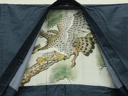 平和屋着物●男性　本場大島紬　アンサンブル　100亀甲　総詰め　正絹　逸品　未使用　CABD9023gh