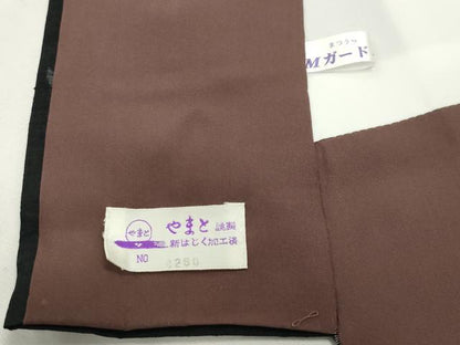 平和屋着物●結城紬　奥順　はたおり娘　80亀甲　飛び亀甲柄　雪輪重ね舞桜文　やまと誂製　証紙付き　ロング丈　正絹　逸品　CABD9025gh