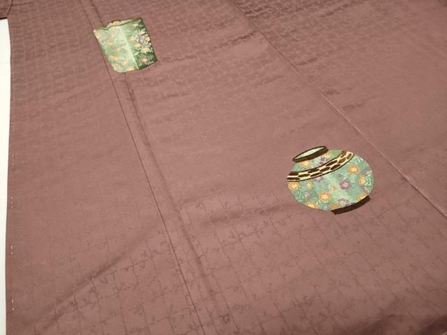 平和屋着物▼中国三大刺繍 相良刺繍 色留訪問着 陶器花文 正絹 逸品 CABD9035gh
