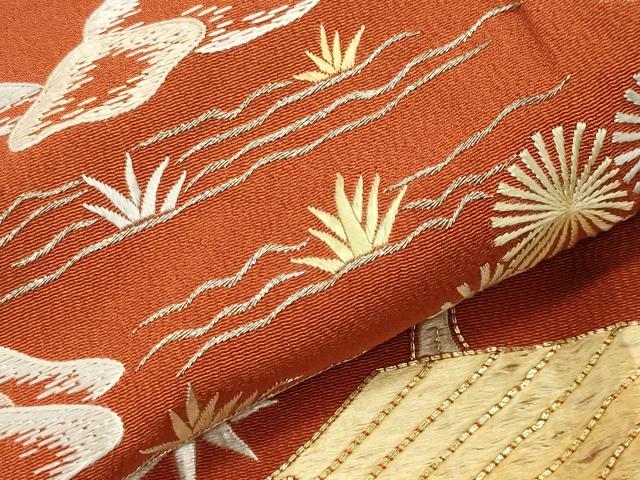 平和屋着物▼豪華黒留袖 駒刺繍 風景松笹文 暈し染め 銀糸 正絹 逸品 CABD9040gh
