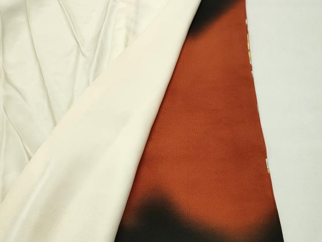 平和屋着物▼豪華黒留袖 駒刺繍 風景松笹文 暈し染め 銀糸 正絹 逸品 CABD9040gh
