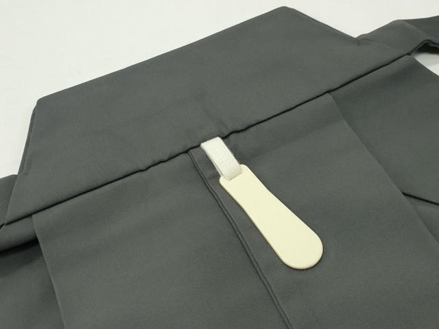 平和屋着物●男性　馬乗り袴　墨色　正絹　逸品　CABD9064gh