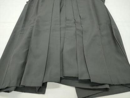 平和屋着物●男性　馬乗り袴　墨色　正絹　逸品　CABD9064gh