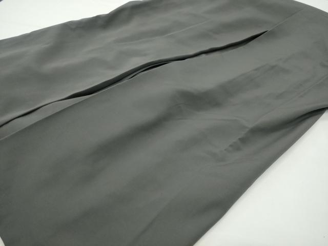平和屋着物●男性　馬乗り袴　墨色　正絹　逸品　CABD9064gh