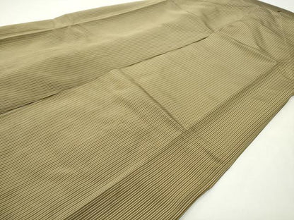 平和屋着物●男性　馬乗り袴　縞　正絹　逸品　CABD9065gh