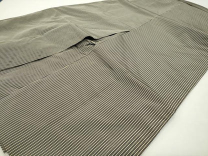 平和屋着物●男性　馬乗り袴　縞　正絹　逸品　CABD9066gh
