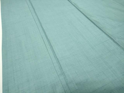 平和屋着物●菅原工房　菅原結作　漢方染紬　色無地　錆青磁色　証紙付き　正絹　逸品　CABD9069gh