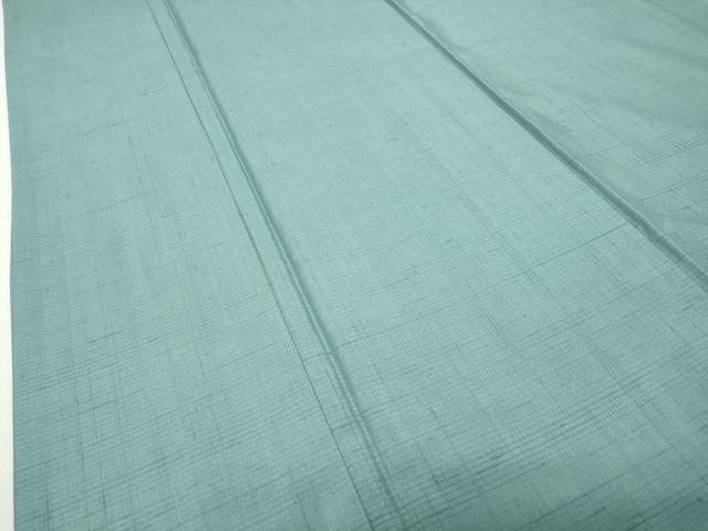 平和屋着物●菅原工房　菅原結作　漢方染紬　色無地　錆青磁色　証紙付き　正絹　逸品　CABD9069gh