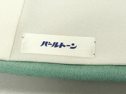平和屋着物●訪問着　手描き　草花文　暈し染め　金銀彩　反端付き　正絹　逸品　CABD9070gh