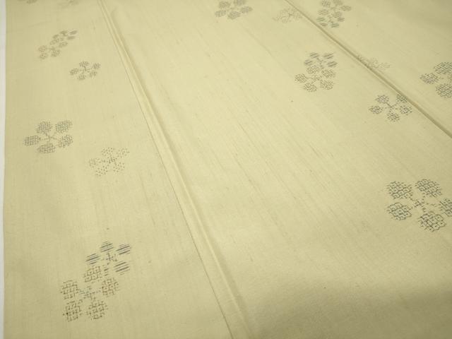 平和屋着物●結城紬　100亀甲　飛び亀甲柄　舞花文　ほてい屋扱い　正絹　逸品　CABD9072gh