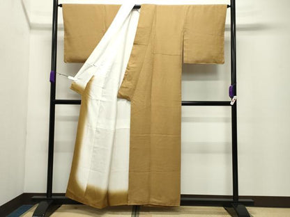 平和屋着物●江戸小紋　作家物　極彫格小紋　角通し　反端付き　正絹　逸品　未使用　CABD9073gh