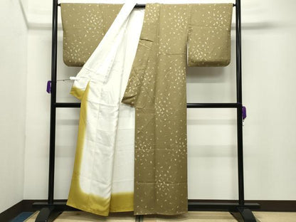 平和屋着物●上質な小紋　成り物　正絹　逸品　CABD9077gh