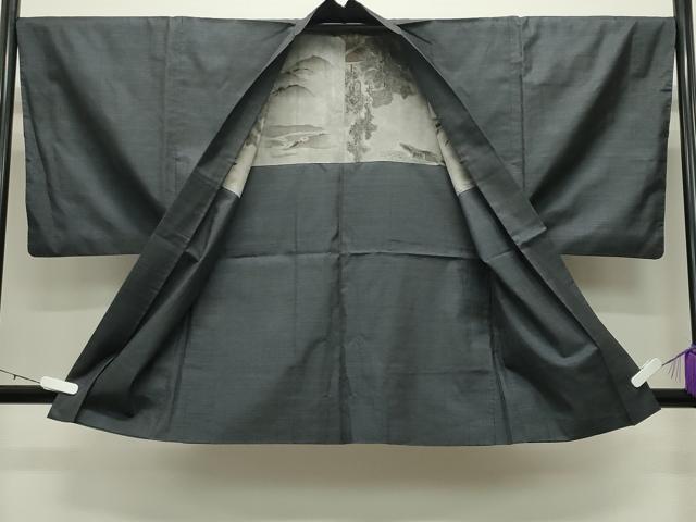 平和屋着物●男性　本場大島紬　アンサンブル　100亀甲　総詰め　正絹　逸品　CABD9082gh
