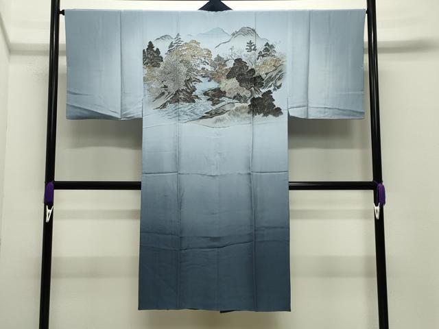 平和屋着物●男性　紬　アンサンブル・長襦袢セット　霞文　正絹　逸品　CABD9088gh 平和屋着物○男性 紬 アンサンブル・長襦袢セット 霞文 正絹 逸品