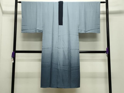 平和屋着物●男性　紬　アンサンブル・長襦袢セット　霞文　正絹　逸品　CABD9088gh