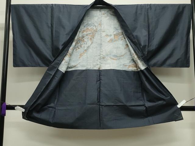 平和屋着物●男性　本場大島紬　アンサンブル　80亀甲　総詰め　正絹　逸品　CABD9089gh