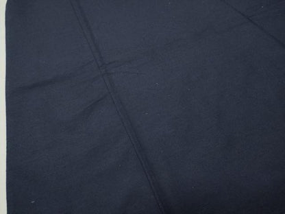 平和屋着物●男性　紬　アンサンブル　色無地　漆黒色　キングサイズ　正絹　逸品　CABD9090gh