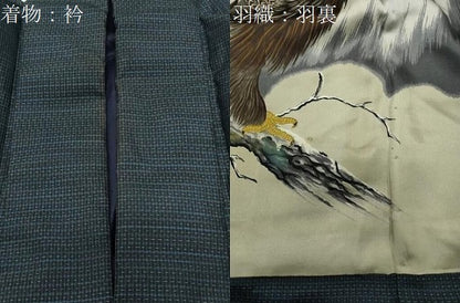 平和屋着物●男性　本場大島紬　アンサンブル　100亀甲　総詰め　正絹　逸品　CABD9091gh