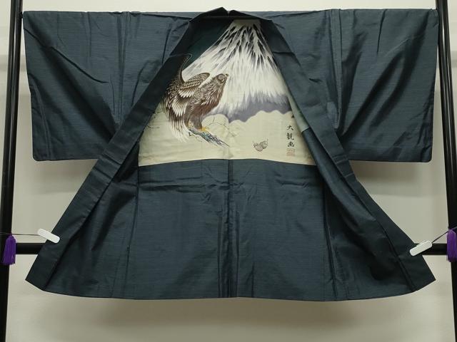 平和屋着物●男性　本場大島紬　アンサンブル　100亀甲　総詰め　正絹　逸品　CABD9091gh