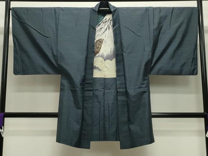 平和屋着物●男性　本場大島紬　アンサンブル　100亀甲　総詰め　正絹　逸品　CABD9091gh