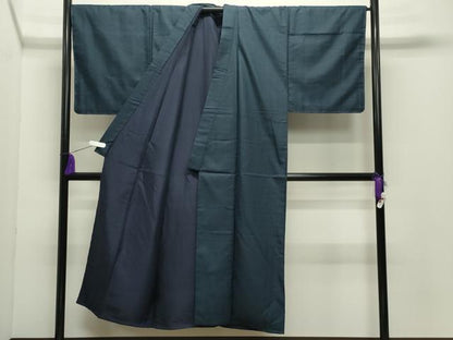 平和屋着物●男性　紬　アンサンブル　100亀甲　総詰め　正絹　逸品　未使用　CABD9092gh