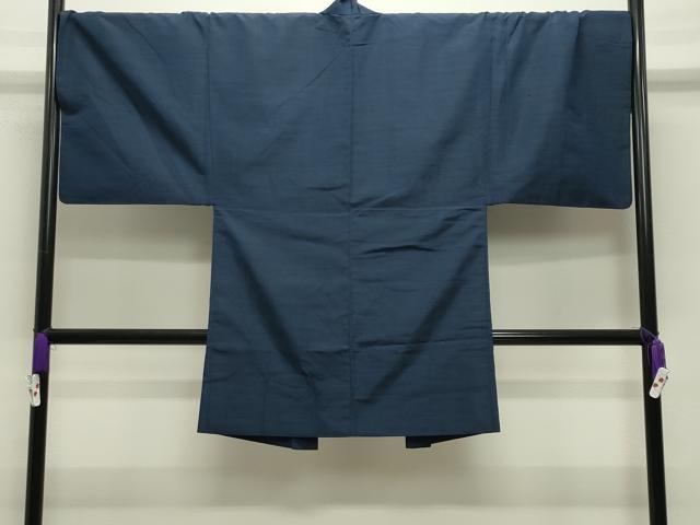 平和屋着物●男性　紬　アンサンブル　色無地　褐返色　キングサイズ　正絹　逸品　CABD9093gh