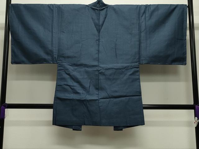 平和屋着物●男性　紬　アンサンブル　100亀甲　総詰め　正絹　逸品　CABD9094gh
