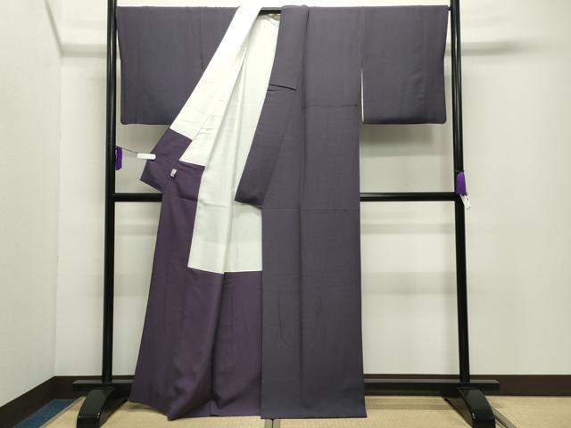 平和屋着物●江戸小紋　彫士：住田双光・染士：服部光擴　行儀　反端付き　正絹　逸品　CABD9100gh