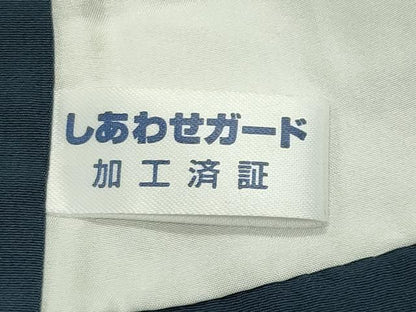平和屋着物●江戸小紋　鮫小紋柄　反端付き　正絹　逸品　CABD9103gh