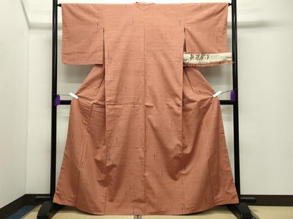 平和屋着物●ゆきやま紬　無限彩色　反端付き　正絹　逸品　未使用　CABD9114gh