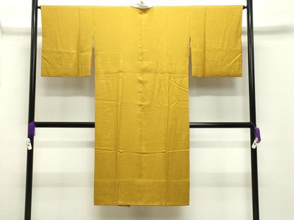 平和屋着物●長襦袢　無双仕立て　鱗地紋　櫨染色　やまと誂製　正絹　逸品　CABD9119gh