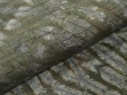 平和屋着物●菅原工房　菅原結作　漢方染　紬　総絞り　吉祥文　正絹　逸品　CABD9121gh