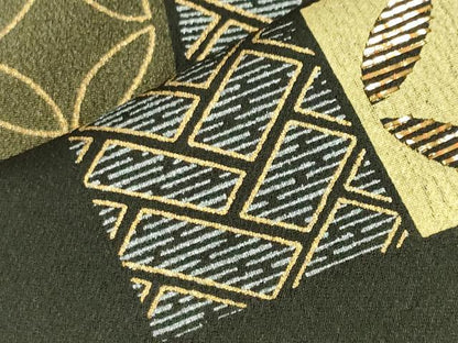 平和屋着物●訪問着　竹屋町刺繍　市松吉祥文　金彩　さが美扱い　正絹　逸品　CABD9123gh