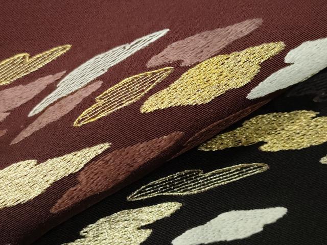 平和屋着物●訪問着　駒刺繍　エ霞文　暈し染め　金糸　正絹　逸品　CABD9124gh