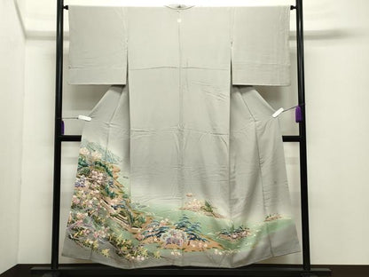 平和屋着物●本加賀友禅作家　小田美知代　色留袖　有明海　暈し染め　正絹　逸品　CABD9128gh