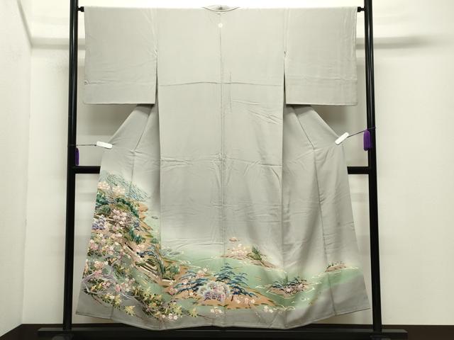 平和屋着物●本加賀友禅作家　小田美知代　色留袖　有明海　暈し染め　正絹　逸品　CABD9128gh