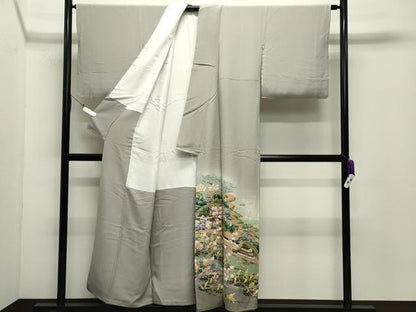 平和屋着物●本加賀友禅作家　小田美知代　色留袖　有明海　暈し染め　正絹　逸品　CABD9128gh