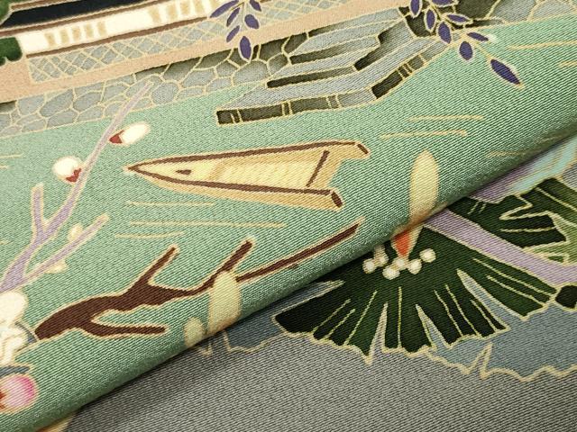 平和屋着物●本加賀友禅作家　小田美知代　色留袖　有明海　暈し染め　正絹　逸品　CABD9128gh