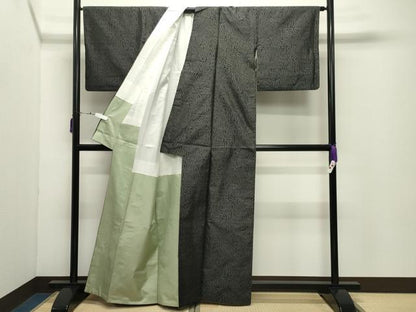 平和屋着物●本場大島紬　杢目文様　正絹　逸品　CABD9130gh