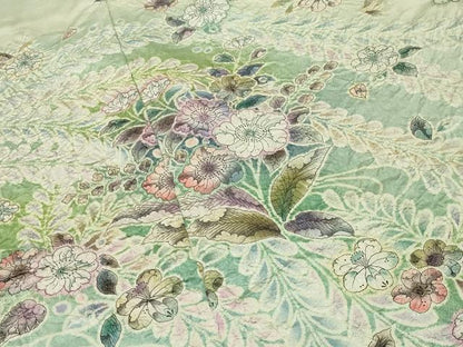 平和屋着物●豪華振袖　作家物　辻が花　絞り　暈し染め　銀通し地　仮絵羽　逸品　未使用　CABD9140gh