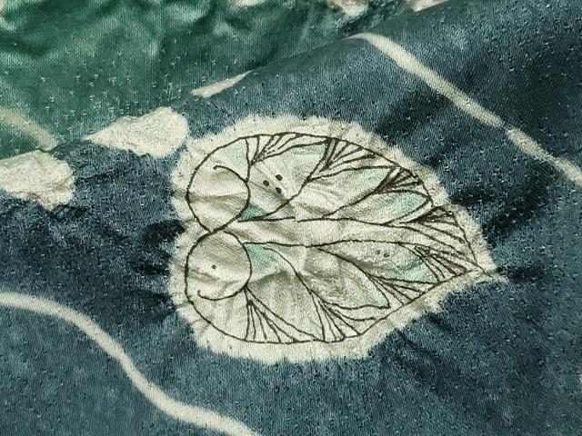 平和屋着物●豪華振袖　作家物　辻が花　絞り　暈し染め　銀通し地　仮絵羽　逸品　未使用　CABD9140gh