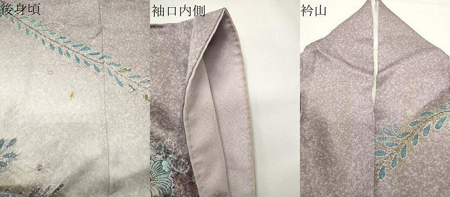 平和屋着物●訪問着　辻が花　絞り　暈し染め　金彩　正絹　逸品　CABD9146gh